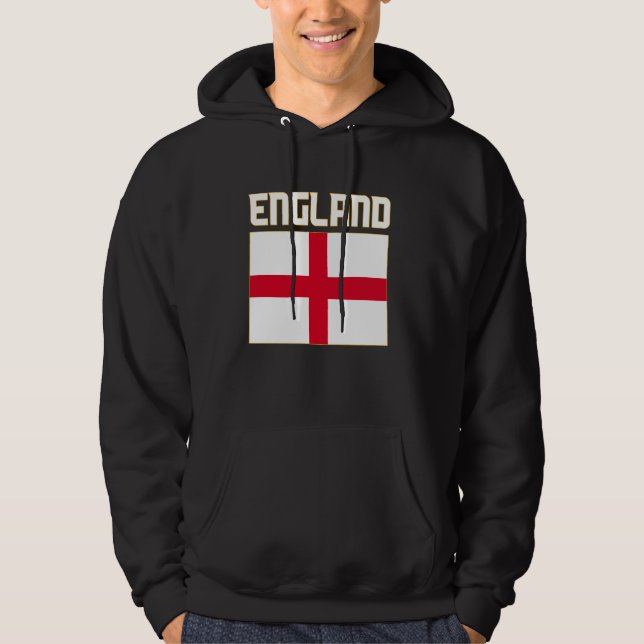 England, Förenade kungariket, Engelska Flagga, Eng Hoodie (Framsida)