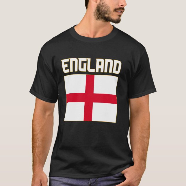 England, Förenade kungariket, Engelska Flagga, Eng T Shirt (Framsida)
