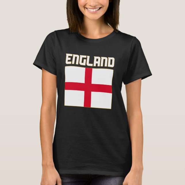 England, Förenade kungariket, Engelska Flagga, Eng T Shirt (Framsida)