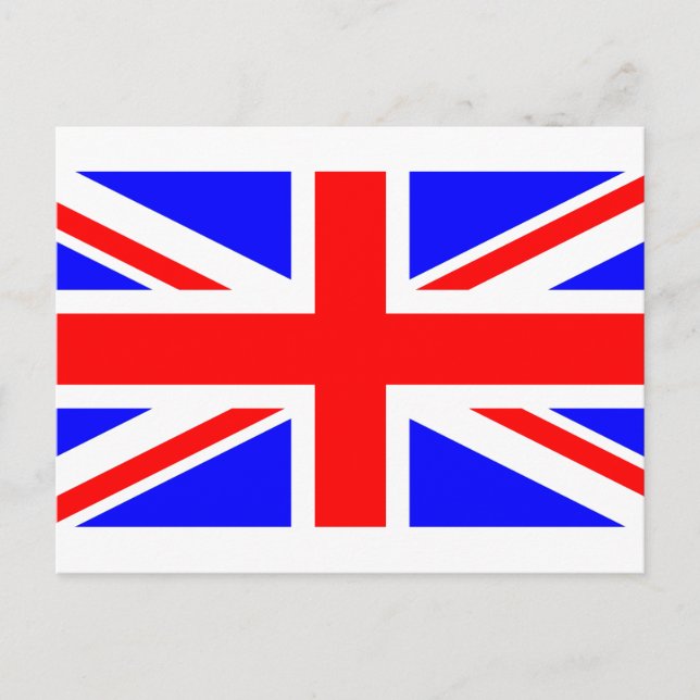 England, Förenade kungariket, flagga Vykort (Framsida)