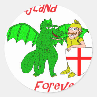 England Forever Runt Klistermärke
