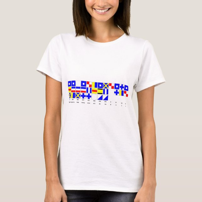 England förväntar T-tröja med text Tee Shirt (Framsida)