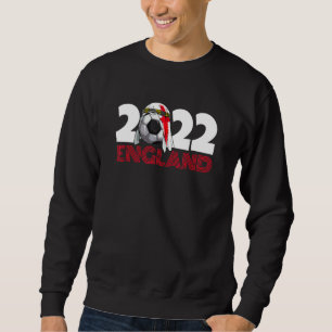 England Fotboll 2022 Arabisk Fotboll Keffiyeh Engl Lång Ärmad Tröja