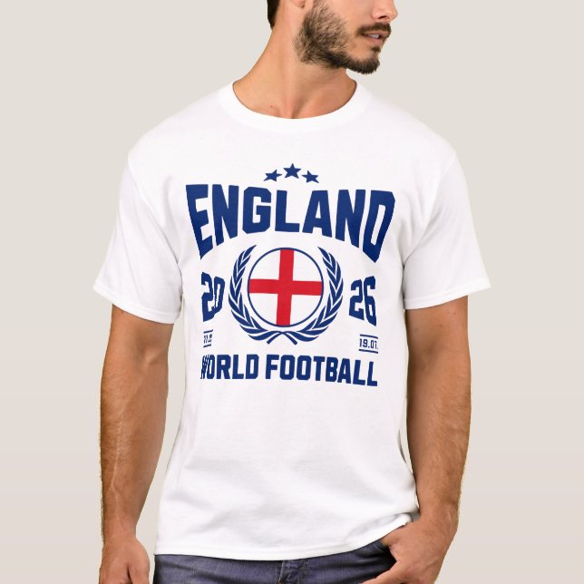 England Fotboll 2026 T Shirt (Framsida)