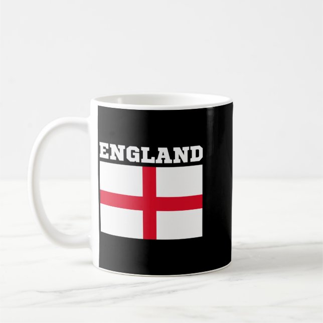England Fotboll Älskare Design För Män Kvinnor Och Kaffemugg (Vänster)