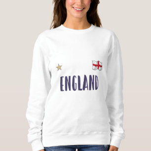 England Fotboll Fan T-shirt Engelsk Flagga