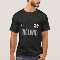 England Fotboll Fan T-shirt Engelsk Flagga