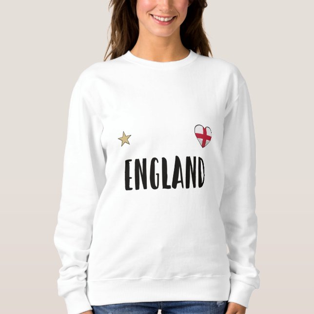 England Fotboll Fan T-shirt Engelsk Flagga (Framsida)