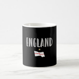 England Fotboll Fan T-shirt Engelsk Flagga Kaffemugg