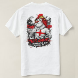 England Fotboll Fan T-Shirt Uppfann Spelet Rolig T