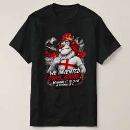 England Fotboll Fan T-Shirt Uppfann Spelet Rolig T