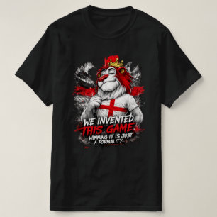 England Fotboll Fan T-Shirt Uppfann Spelet Rolig T