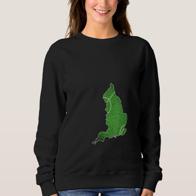 England Fotboll Fotboll Domstol T Shirt (Framsida)