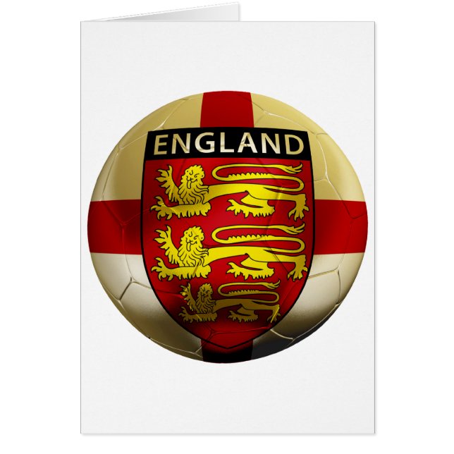 England fotboll hälsningskort (Framsidan)