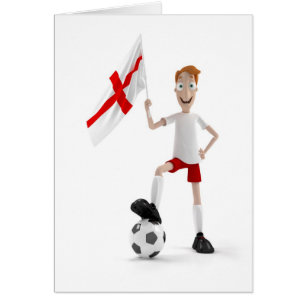 England fotboll hälsningskort
