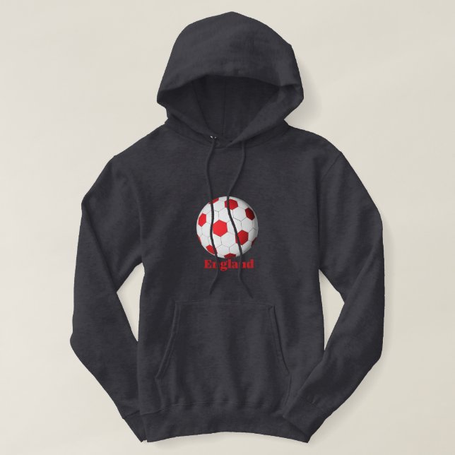 England Fotboll Hoodie (Design framsida)