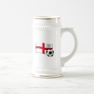 England fotbollflagga och boll sejdel