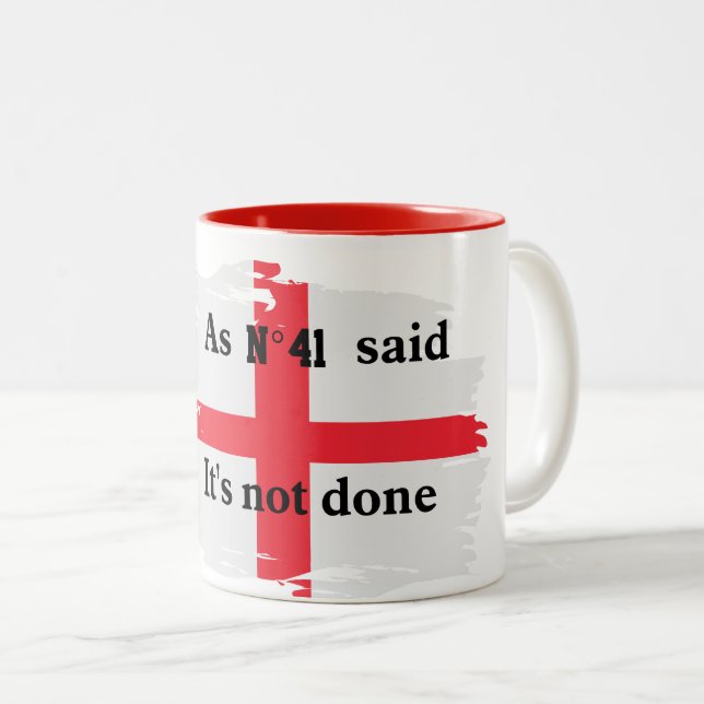 England Fotbollscitat Nr 41 Mugg (Framsida höger)