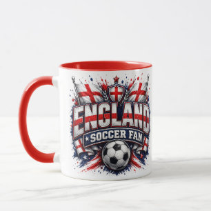 ENGLAND FOTBOLLSFAN England 2026 Fotboll Fan Mugg
