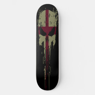 England Grunge skalle Mini Skateboard Bräda 18,5 Cm