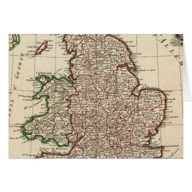  England Hälsningskort (Framsidan Horizontal)