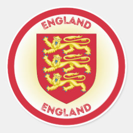 England Heritage Emblem Runt Klistermärke