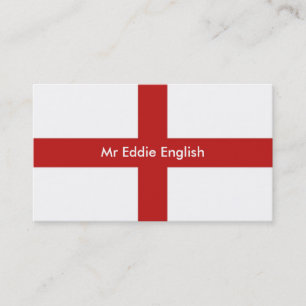 England Herr Eddie engelska Visitkort