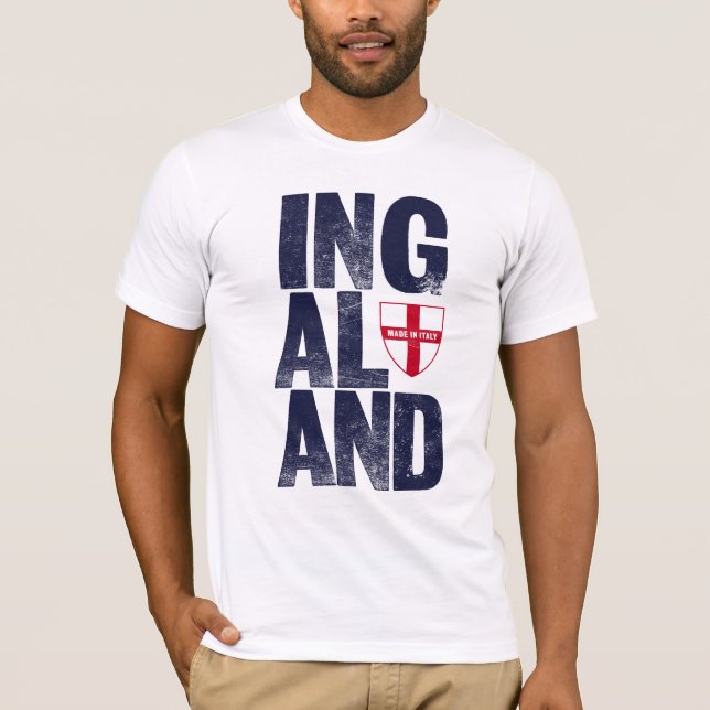 England Ingaland White Tee (Framsida)