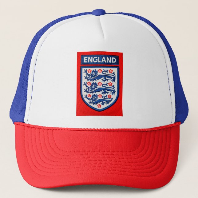 England Internationellt Fotbollsklubb Truckerhatt Keps (Framsida)