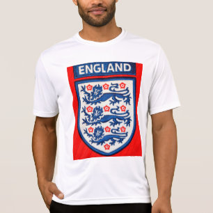 England Internationellt Fotbollsklubbmärke T-Shirt