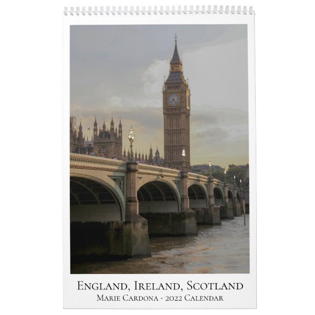 England, Irland och Skottland - 2022 års kalender (Omslag)