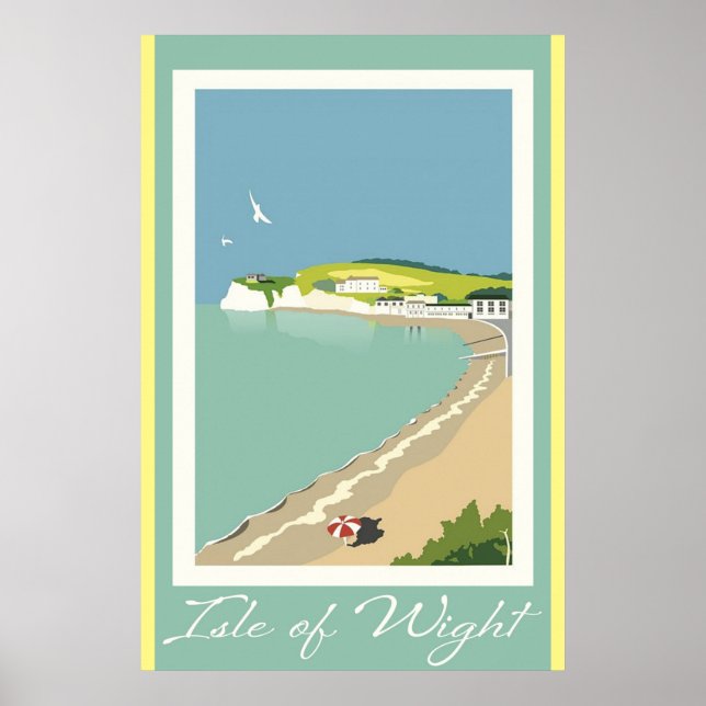 England Isle of Wight Vintage resor Poster (Framsidan)