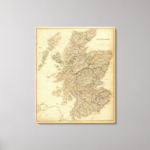 England karta canvastryck