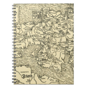 England karta i Ptolemy 's Geographia Universalis Anteckningsbok