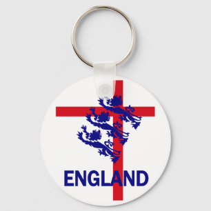 England kunglig standard och St George kor Nyckelring