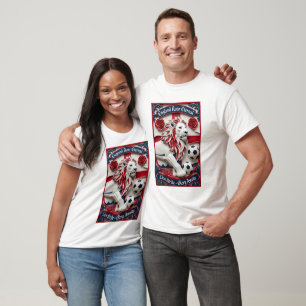 England Lion Strike Fotboll, Fotboll Stolthet Pres T Shirt