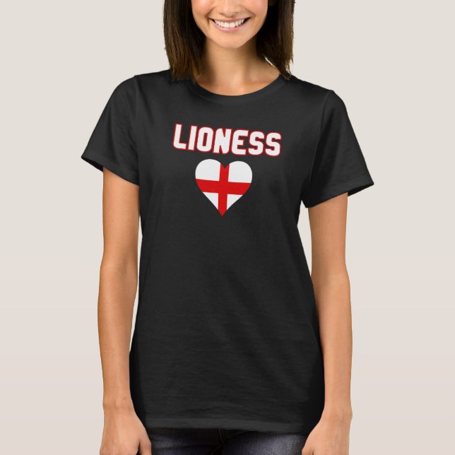 England Lioness Fotboll   T Shirt (Framsida)
