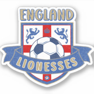 England Lionesses Soccer Crest (#02) Sticker Klistermärken