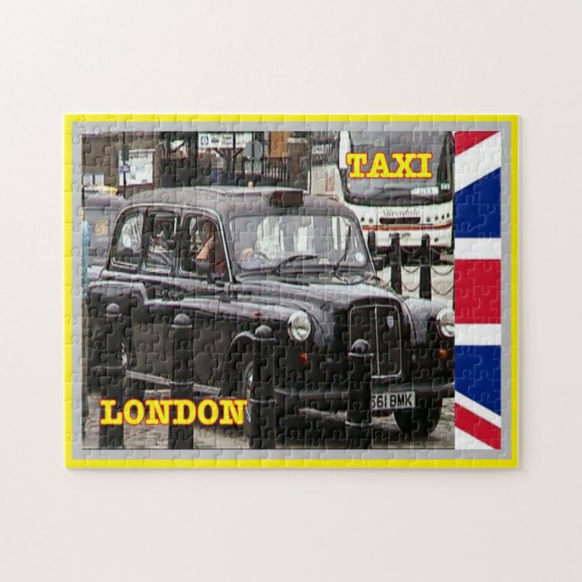 England - London - Black cap Taxi - Pussel (Horisontell)