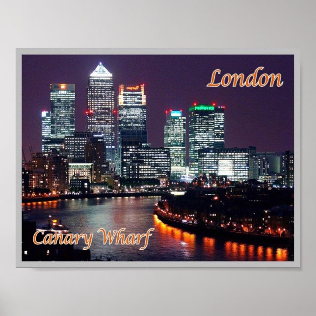 England - London - Canary Wharf - Poster (Framsidan)