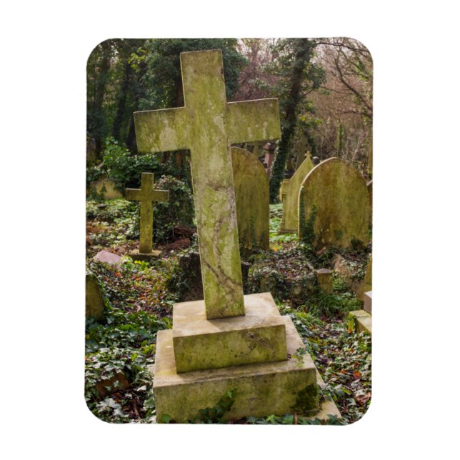 England, London, Highgate Cemetery, gravesite Magnet (Vertikal)