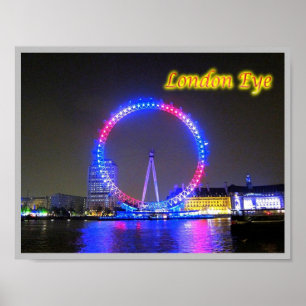 England - London Öga - Poster