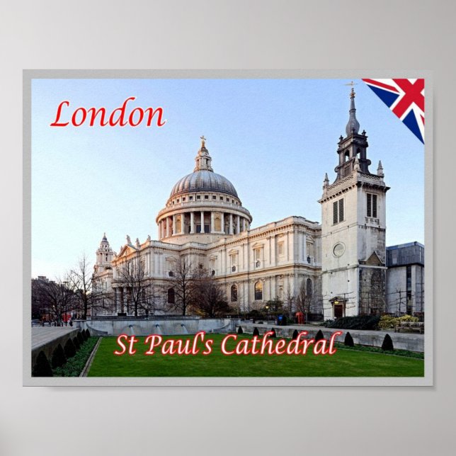 England - London - St Paul's Cathedral - Poster (Framsidan)
