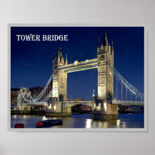 England - London - Torn Bridge - Poster