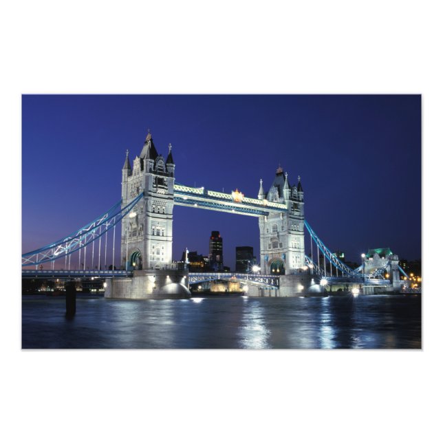 England, London, Tower Bridge 3 Fototryck (Framsidan)
