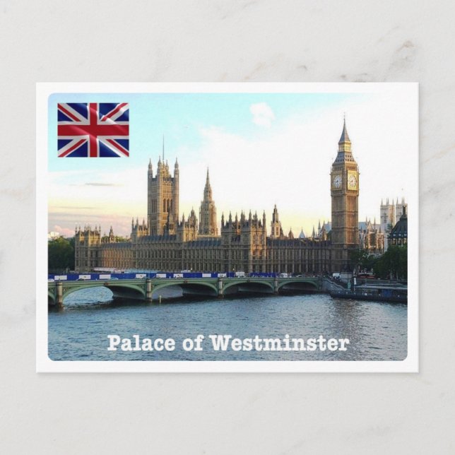 England - London - Westminster Palace - Vykort (Framsida)