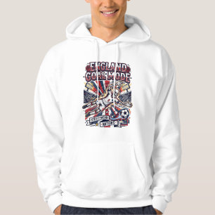 England Mål Läge Skelett Anfallare Nationer Street Hoodie