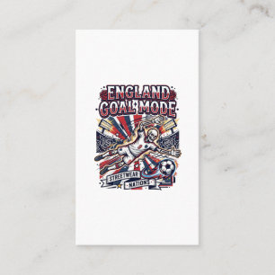 England Mål Läge Skelett Anfallare Nationer Street Visitkort