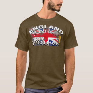 England Manchester Mormon LDS Uppdrag missionär T Shirt