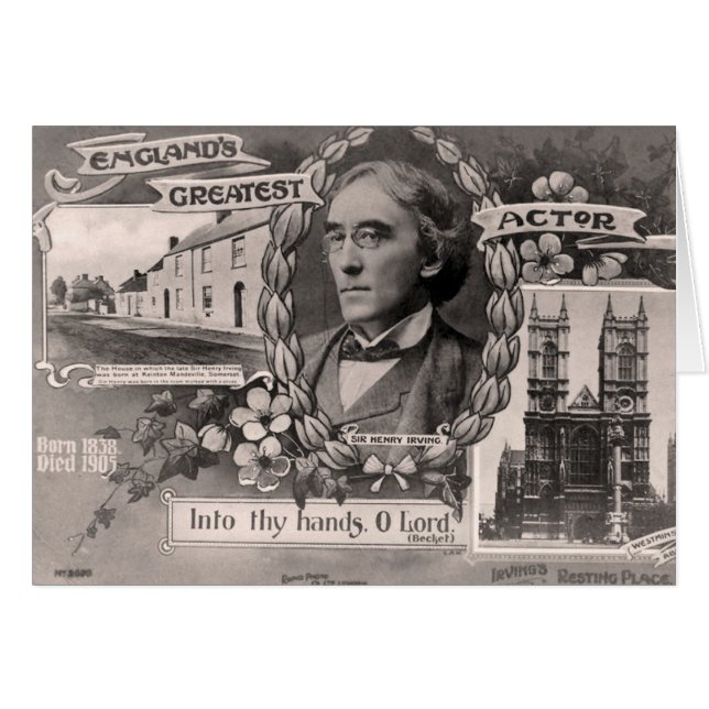 England mest underbara skådespelare hälsningskort (Framsidan Horizontal)
